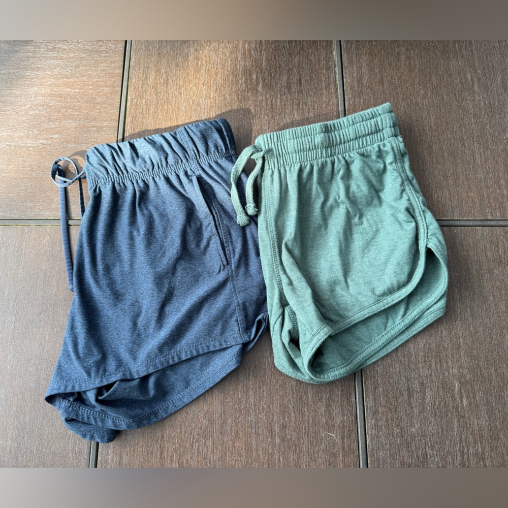 Athletic Works Women's Athletic Shorts in Blue and Green - Picture 7 of 11